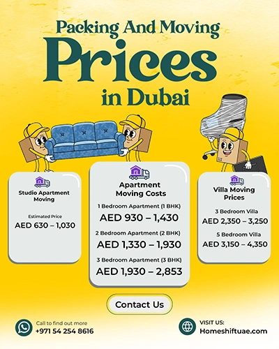 Home 20 Moving and packing price guide for homes and villas in Dubai